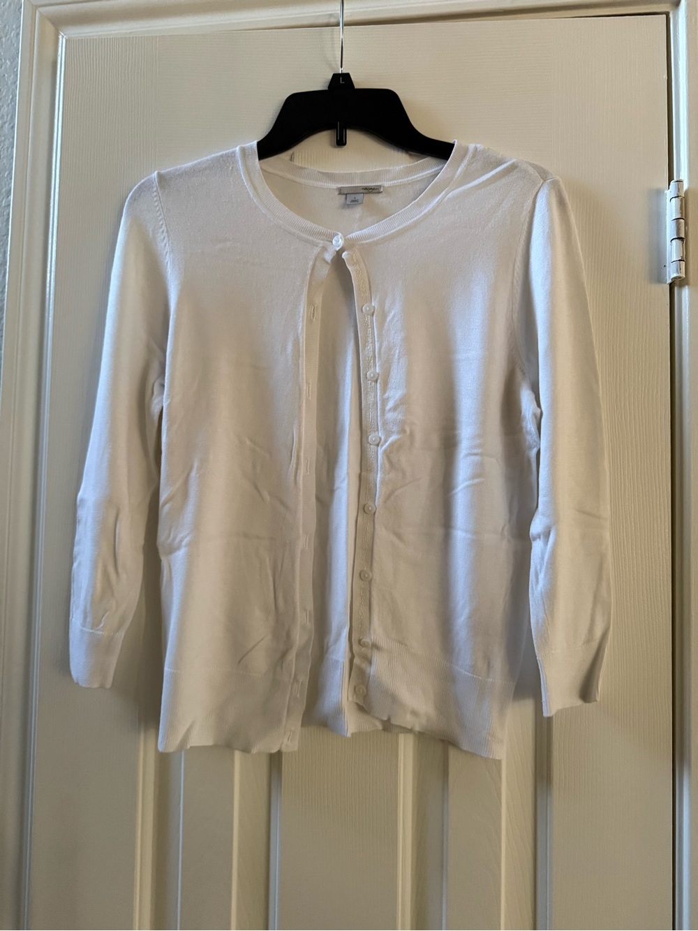 Classic White Women's Cardigan Sweater